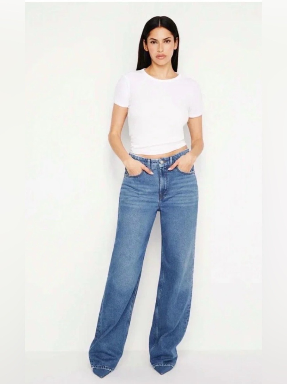 Good American 90s relaxed baggy jean